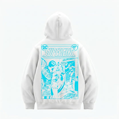 Supergirl Kiss (Superman x Joseph Klibansky) Hoodie White