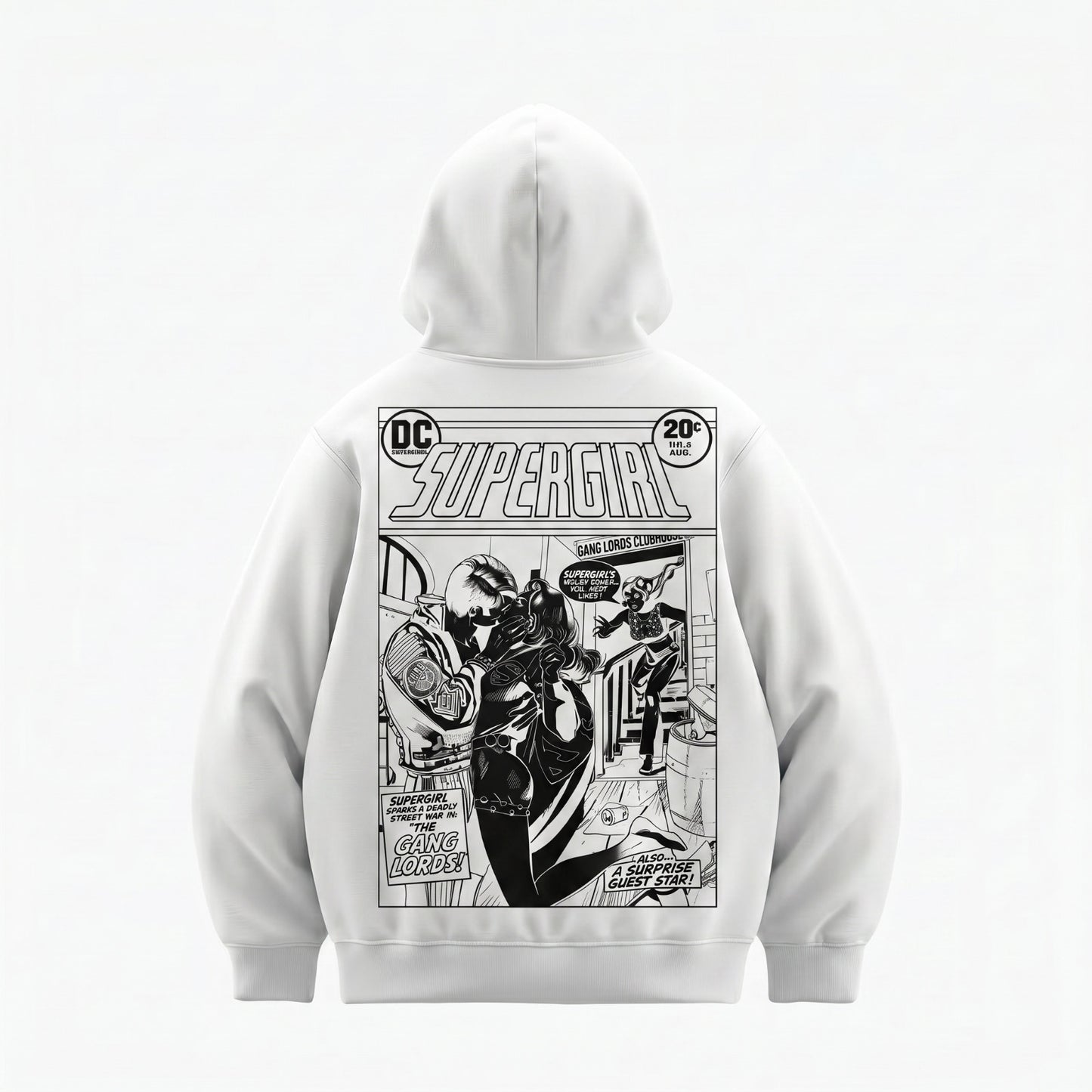 Supergirl Kiss (Superman x Joseph Klibansky) Hoodie White