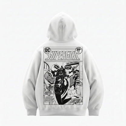 Supergirl Kiss (Superman x Joseph Klibansky) Hoodie White