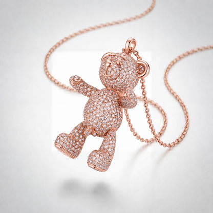 Bare Hug Necklace - Gold, Diamonds, Pavé