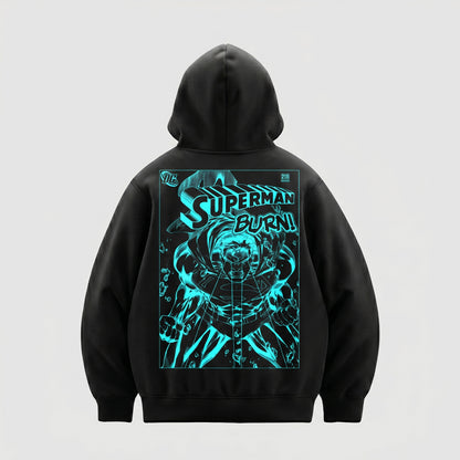 Superman Burn (Superman x Joseph Klibansky) Hoodie Black