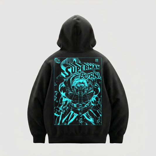 Superman Burn (Superman x Joseph Klibansky) Hoodie Black