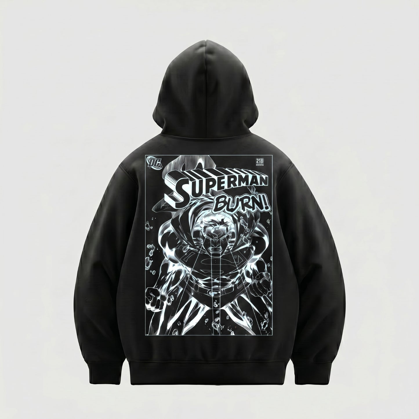 Superman Burn (Superman x Joseph Klibansky) Hoodie Black