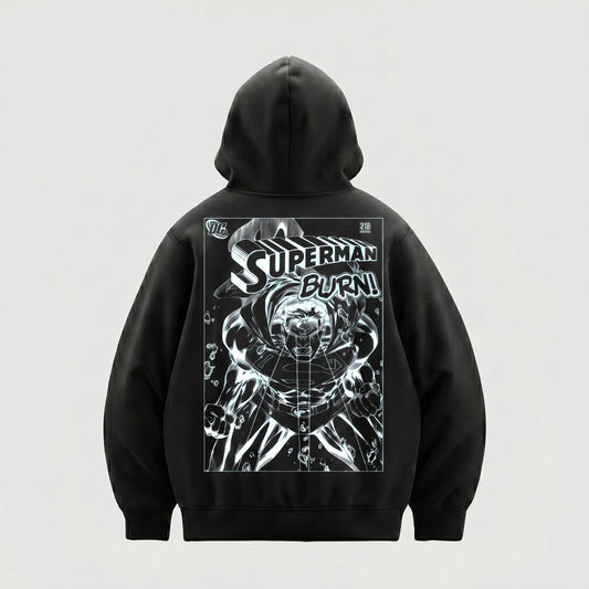 Superman Burn (Superman x Joseph Klibansky) Hoodie Black