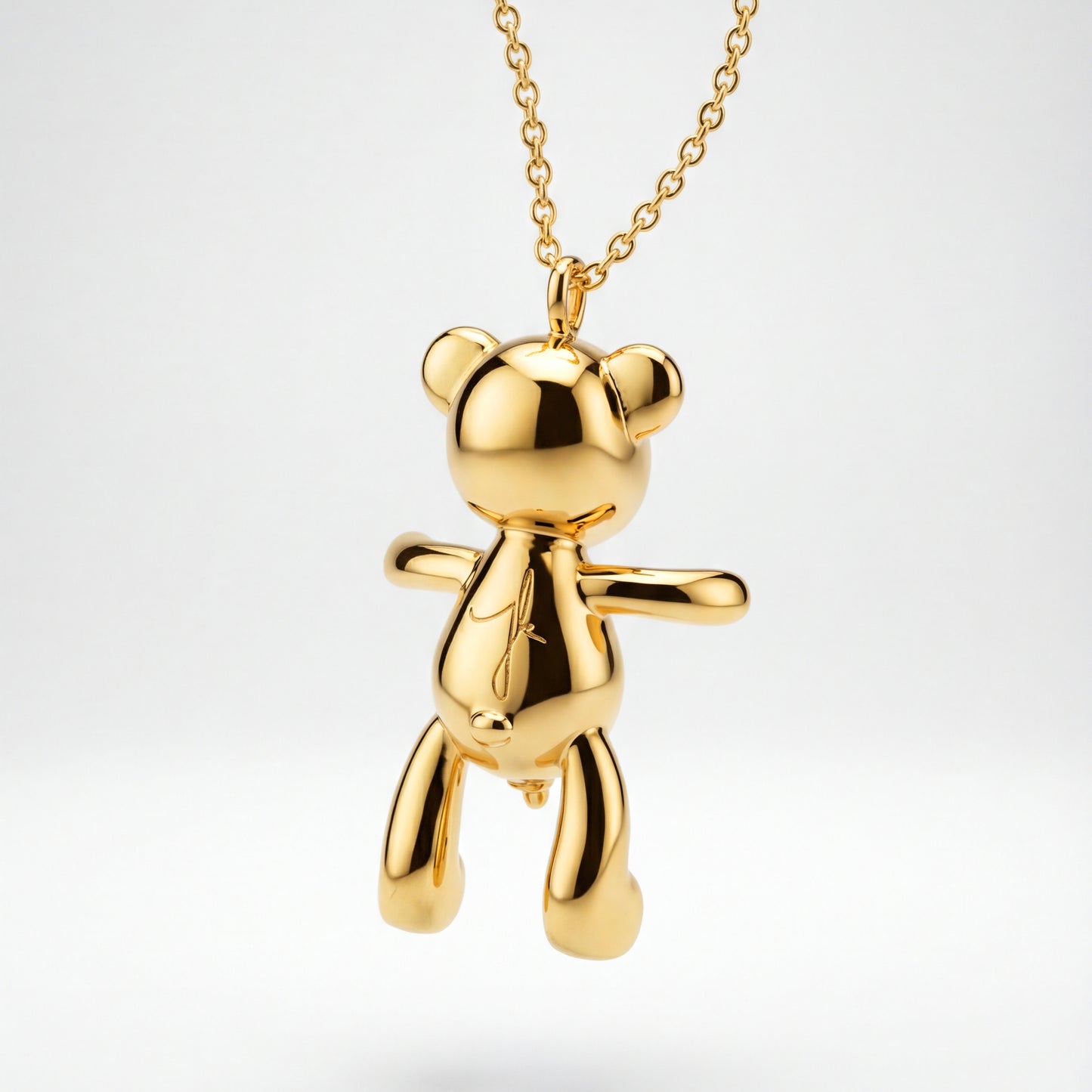 Bare Hug Necklace - Yellow Gold, small (25 mm)