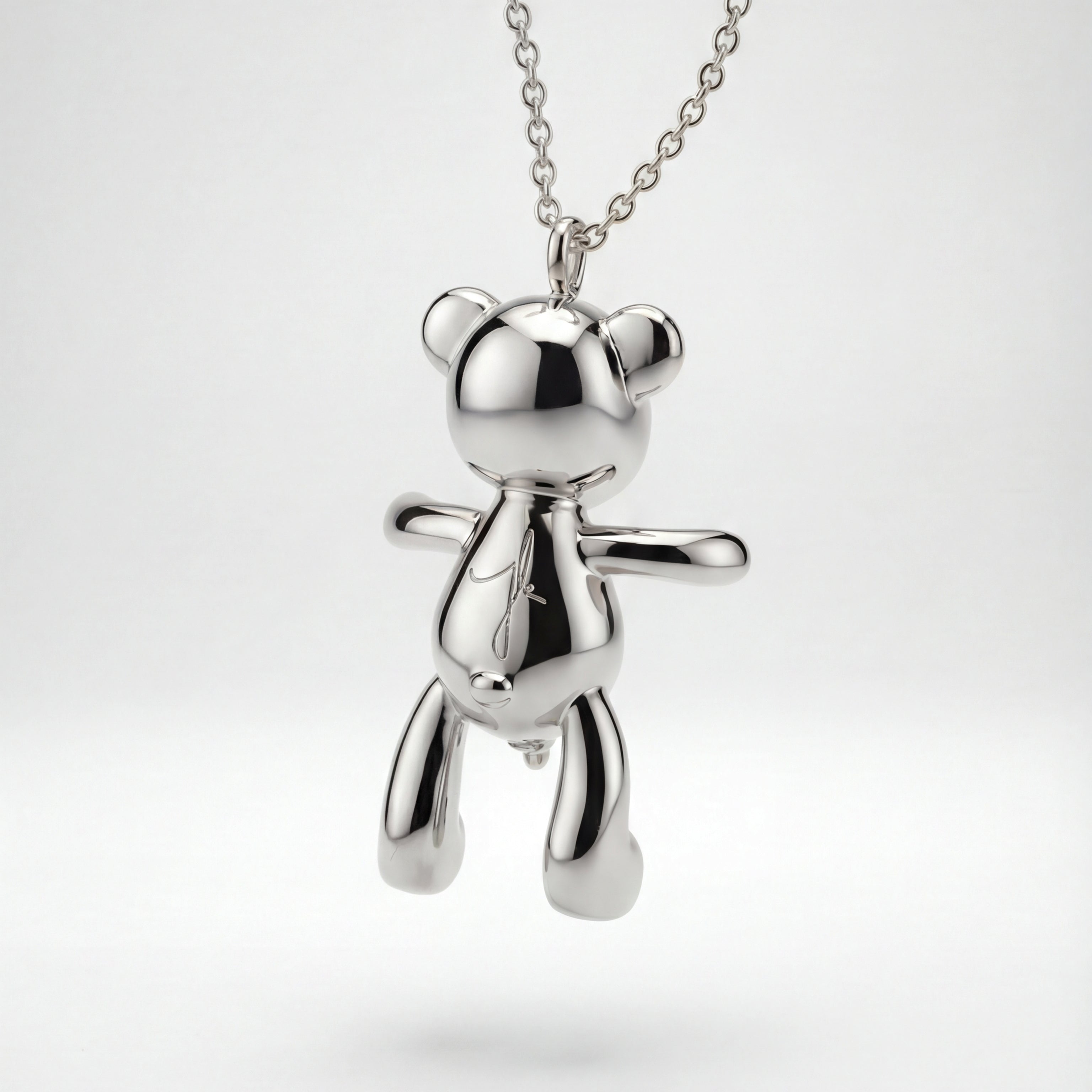 Bare Hug Necklace - White Gold, small (25 mm) – Joseph Klibansky