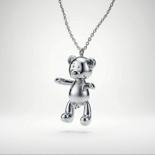 White Gold - Bare Hug Necklace - Small (25 mm)