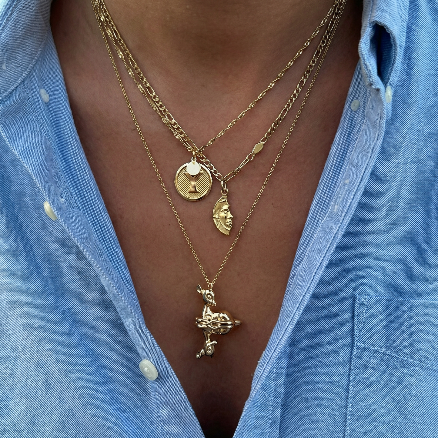 Reflections of Youth - Necklace - Yellow