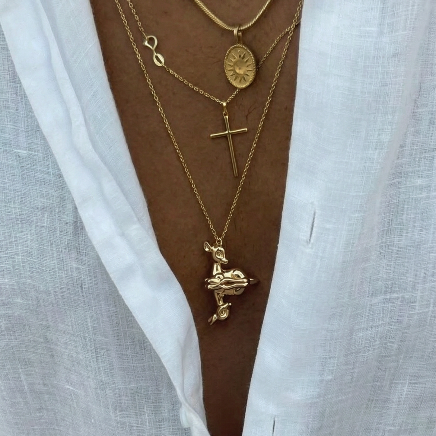 Reflections of Youth - Necklace - Yellow