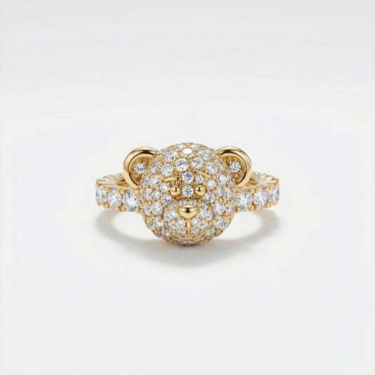 Bare Hug - Ring, Diamonds, Paved