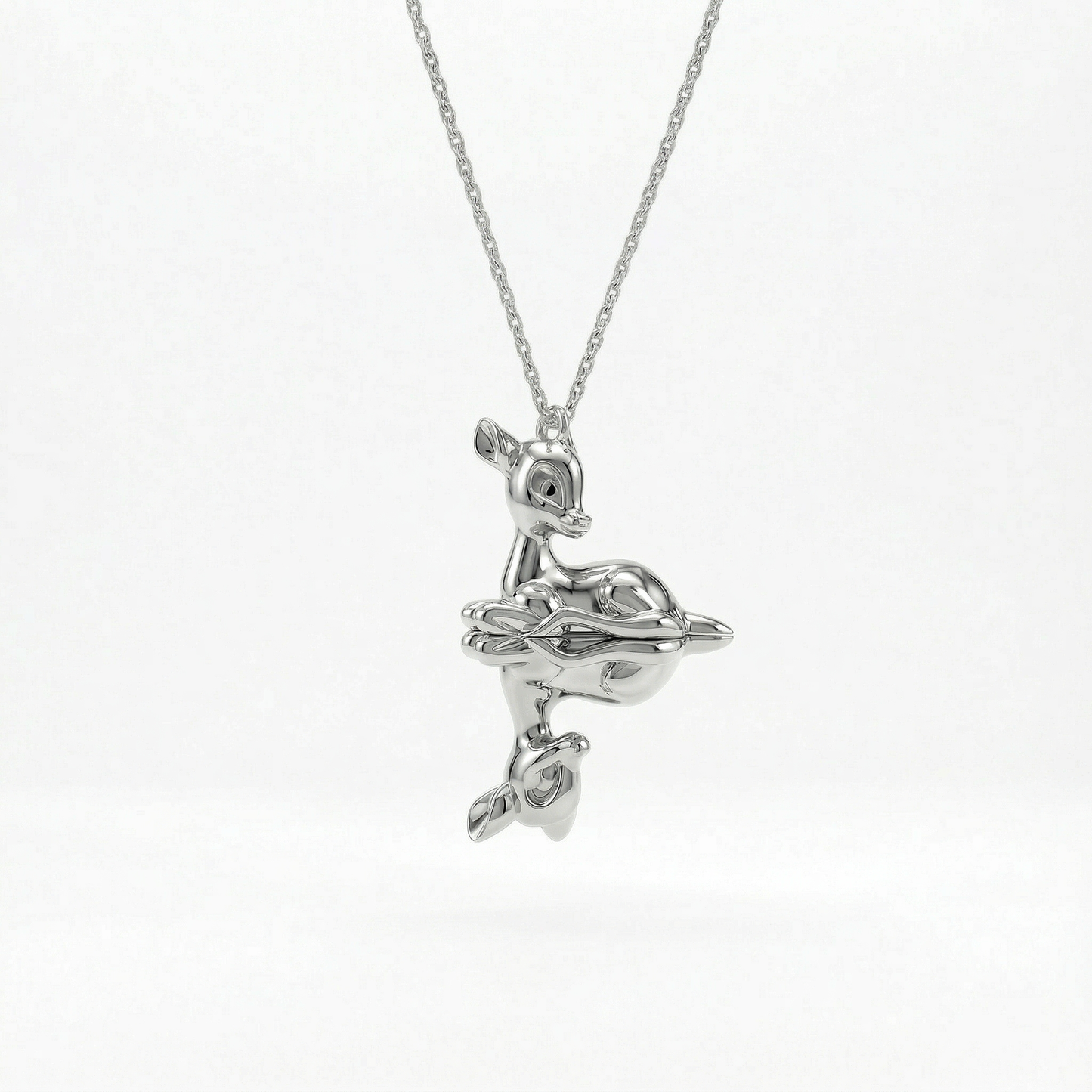 Reflections of Youth Necklace - White gold plated