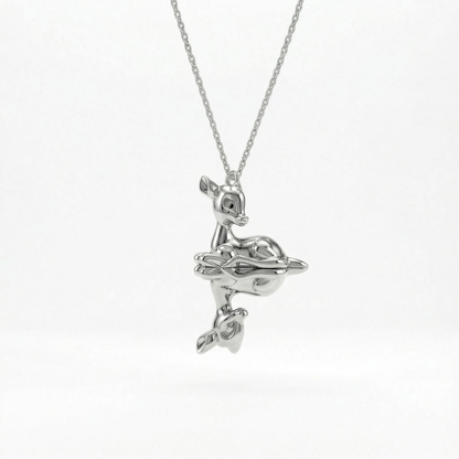 Reflections of Youth Necklace - White gold plated