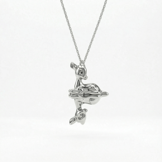 Reflections of Youth Necklace - White gold plated