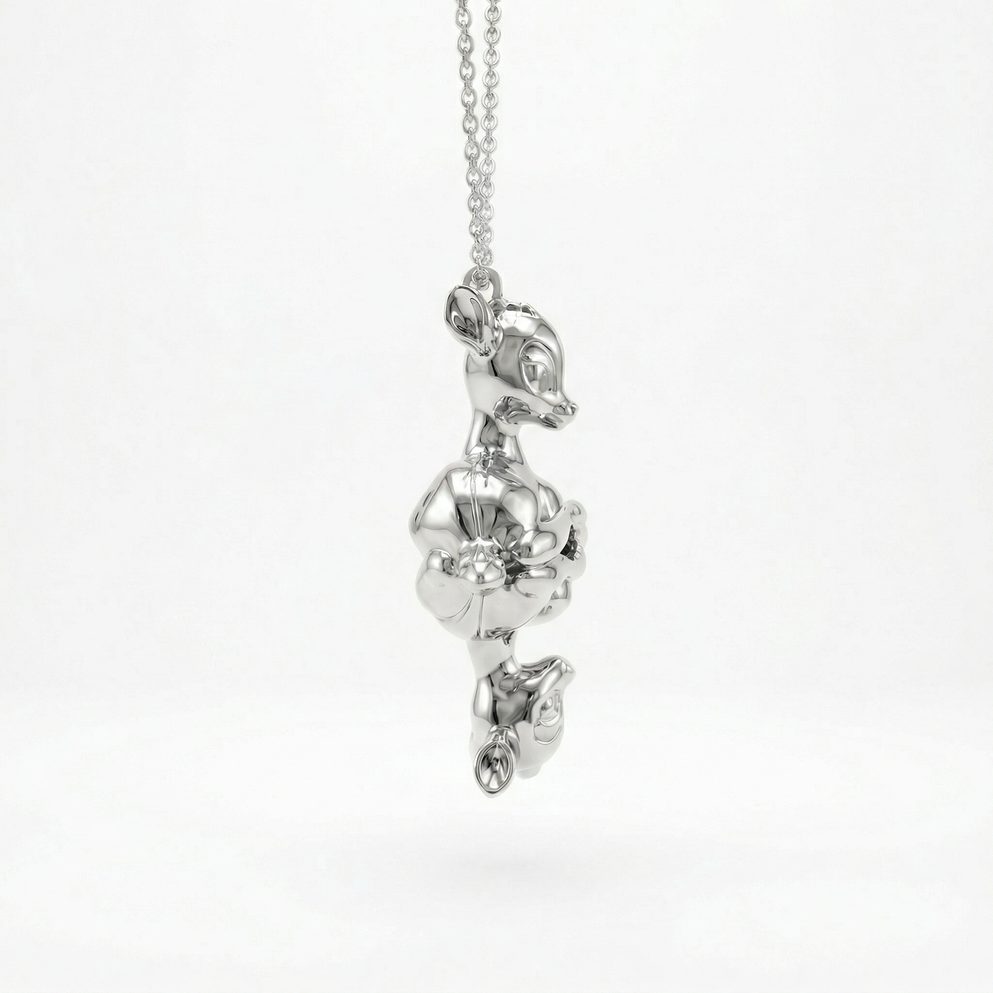 Reflections of Youth Necklace - White gold plated
