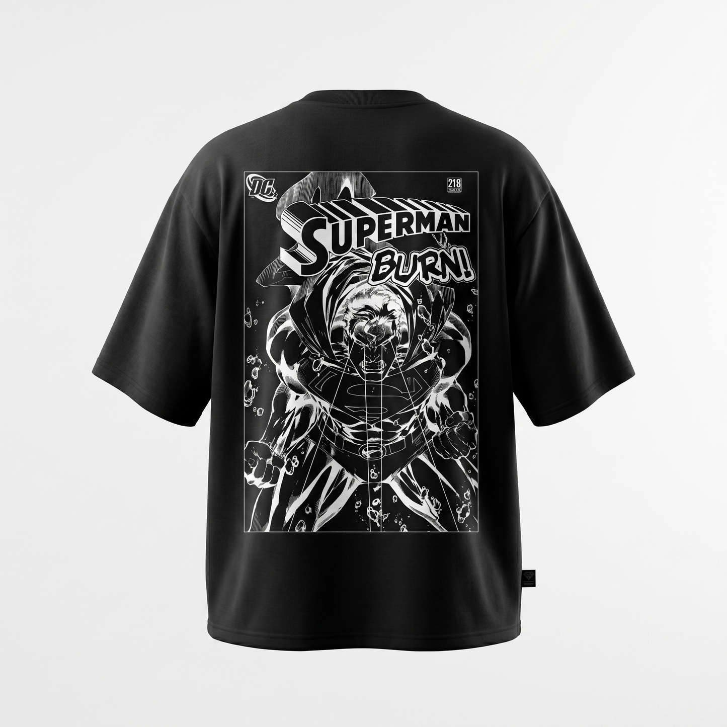 Superman Burn (Superman x Joseph Klibansky) T-Shirt Black
