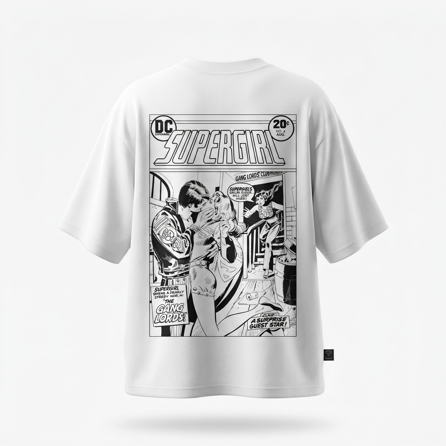 Supergirl Kiss (Superman x Joseph Klibansky) T-Shirt White