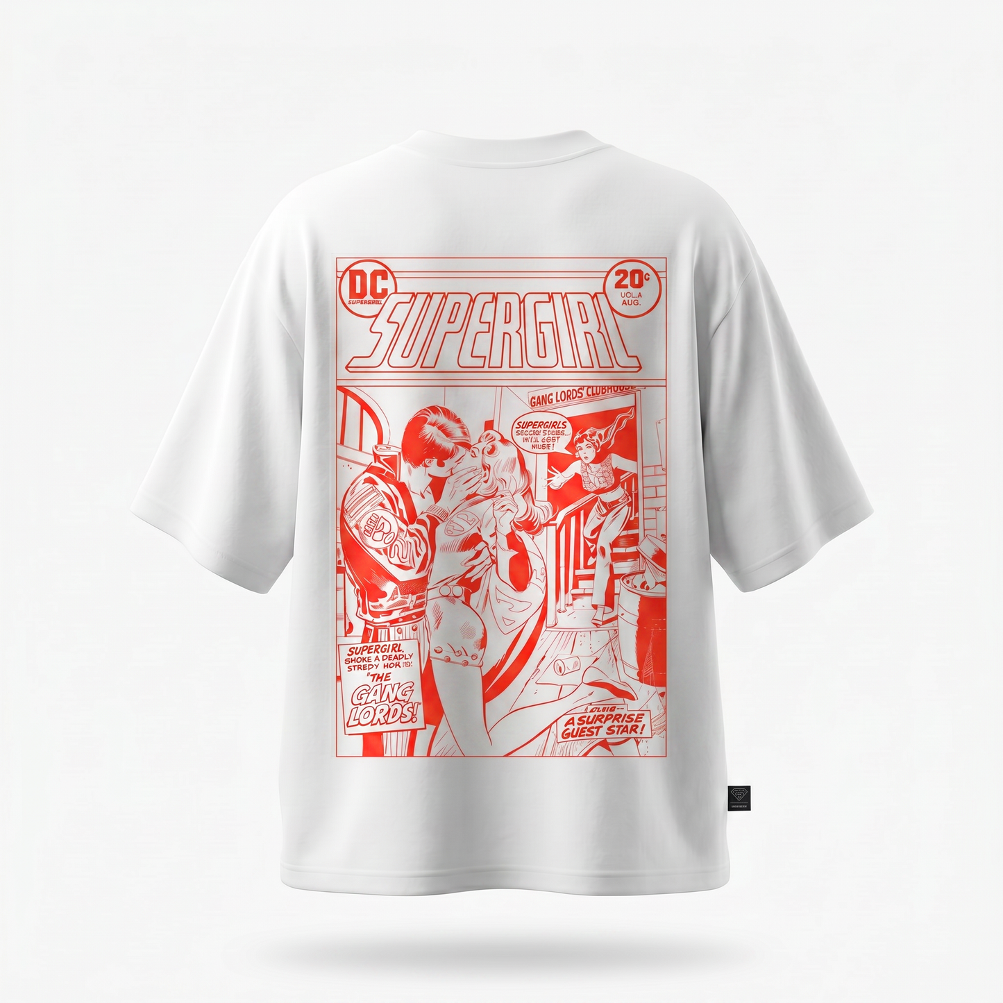 Supergirl Kiss (Superman x Joseph Klibansky) T-Shirt White