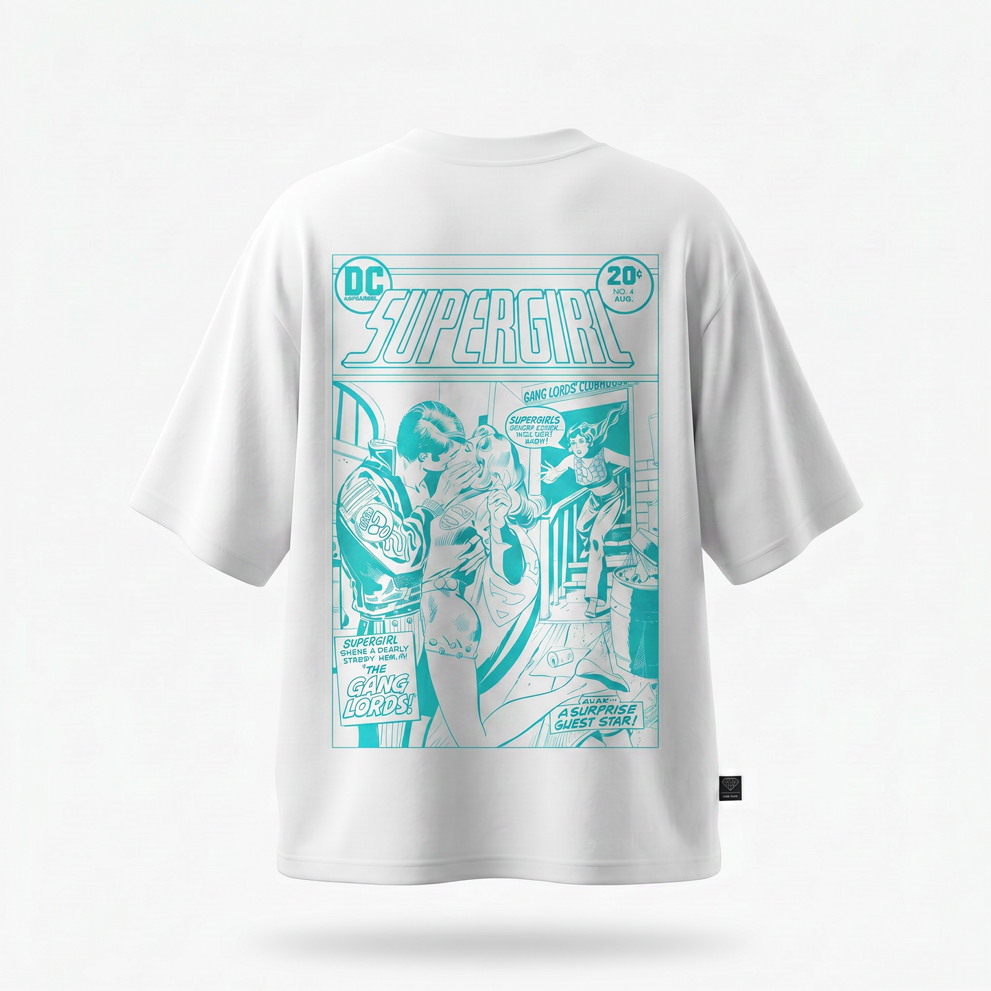Supergirl Kiss (Superman x Joseph Klibansky) T-Shirt White