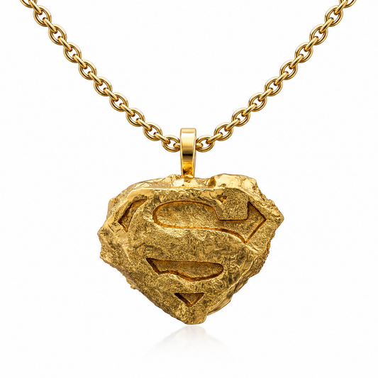 Homage to Krypton gold necklace
