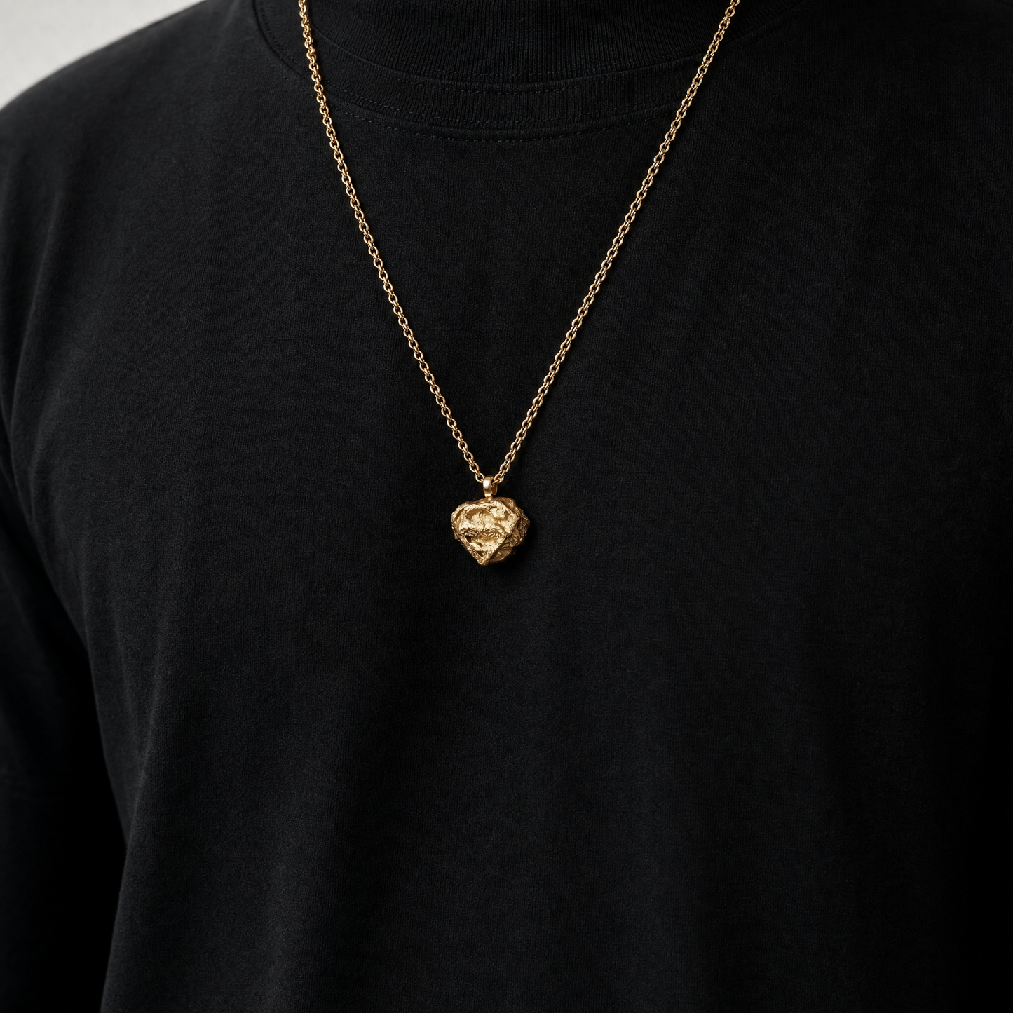 Homage of Krypton gold necklace