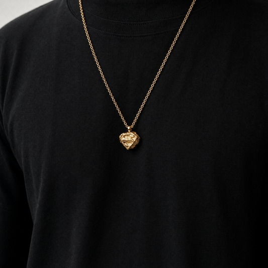 Homage to Krypton gold necklace