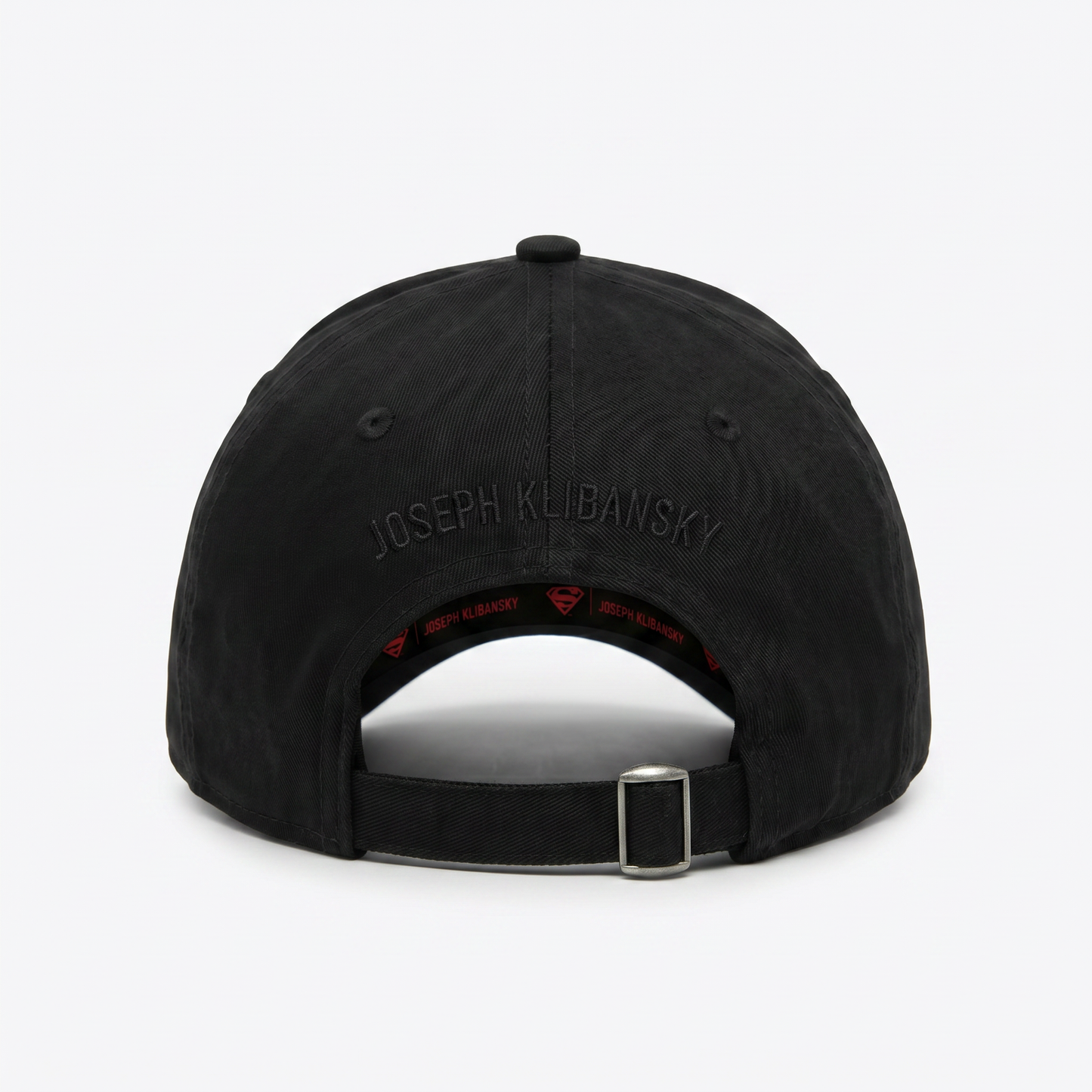 Black Baseball Cap Lockup Logo (Superman x Joseph Klibansky)