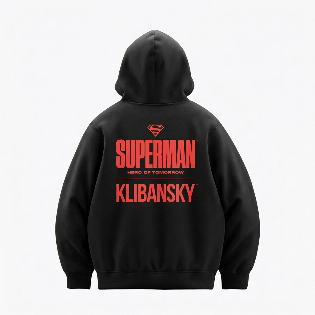 Superman Hero of Tomorrow (Superman x Joseph Klibansky) Hoodie Black