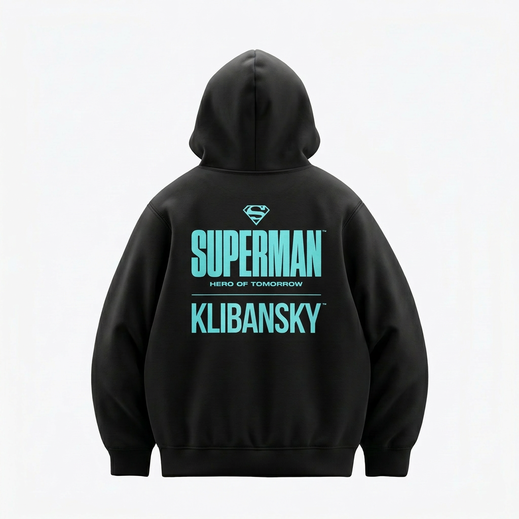 Superman Hero of Tomorrow (Superman x Joseph Klibansky) Hoodie Black