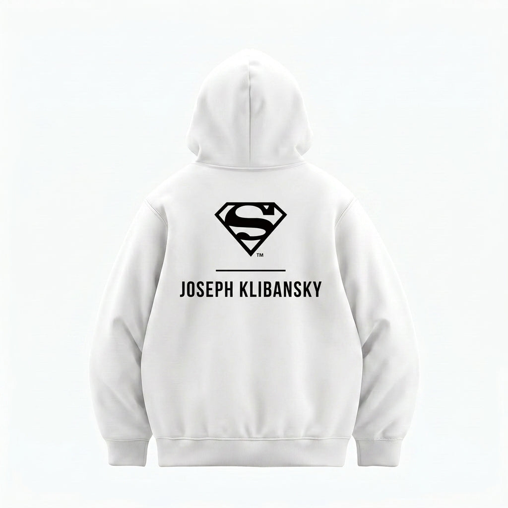 Lockup Logo (Superman x Joseph Klibansky) Hoodie White