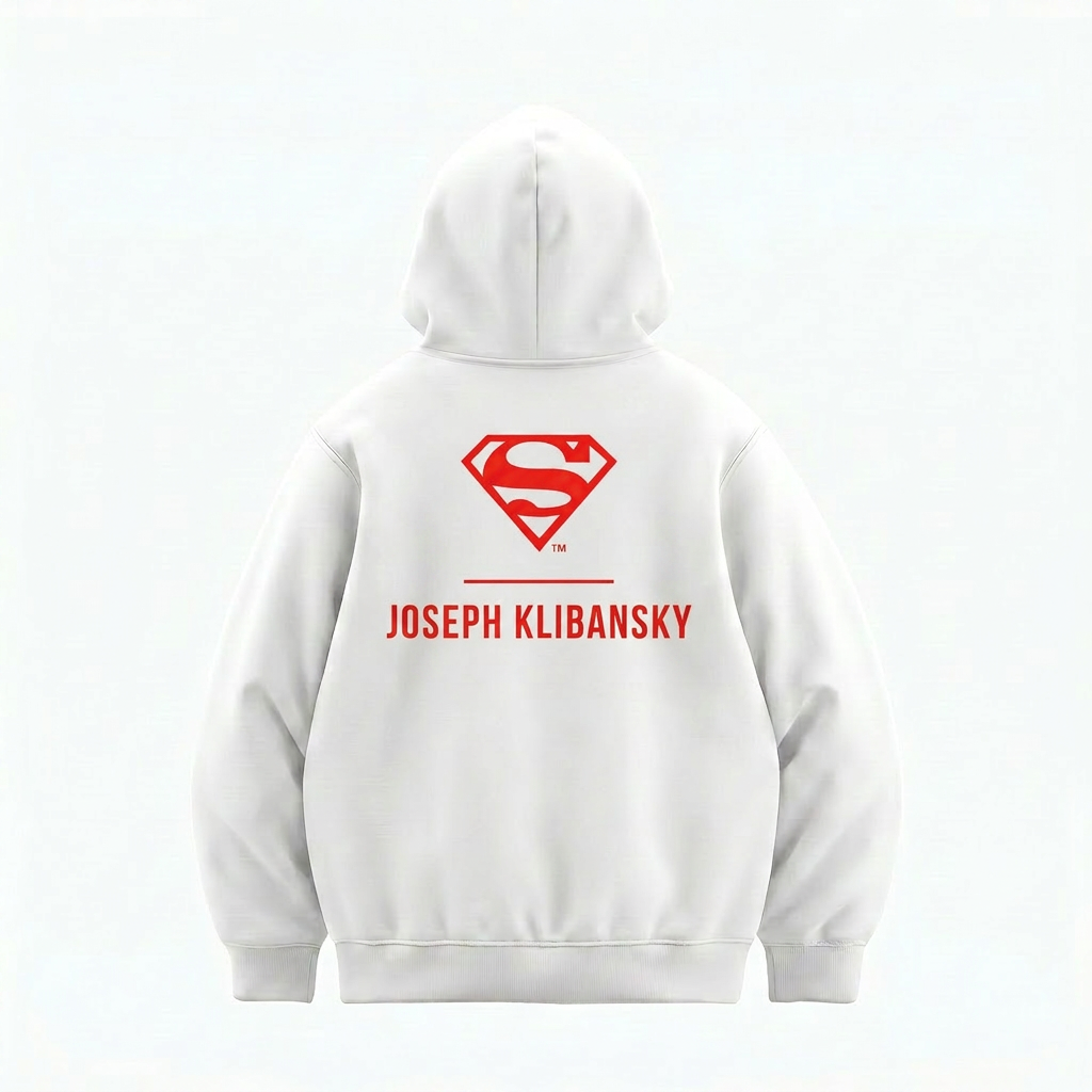 Lockup Logo (Superman x Joseph Klibansky) Hoodie White
