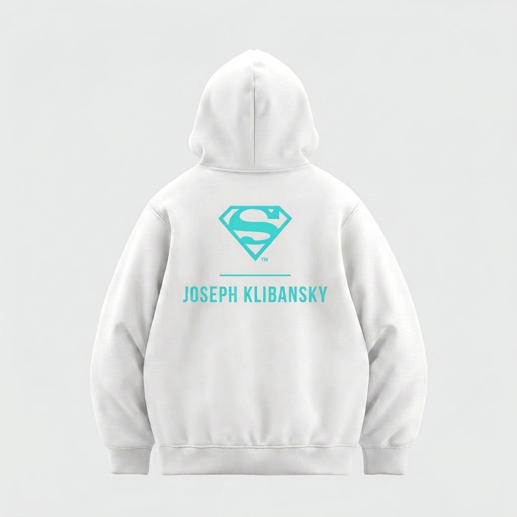 Lockup Logo (Superman x Joseph Klibansky) Hoodie White