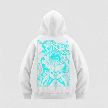 Superman Burn (Superman x Joseph Klibansky) Hoodie White