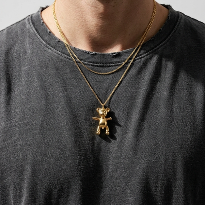 Bare Hug Necklace - Yellow Gold, small (25 mm)