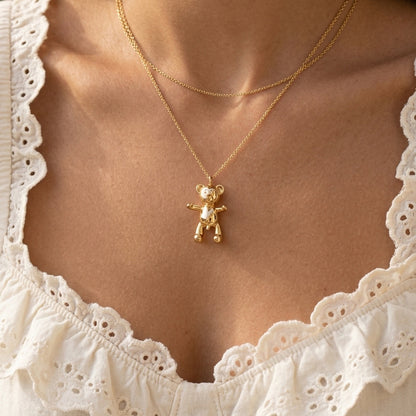 Bare Hug Necklace - Yellow Gold, small (25 mm)