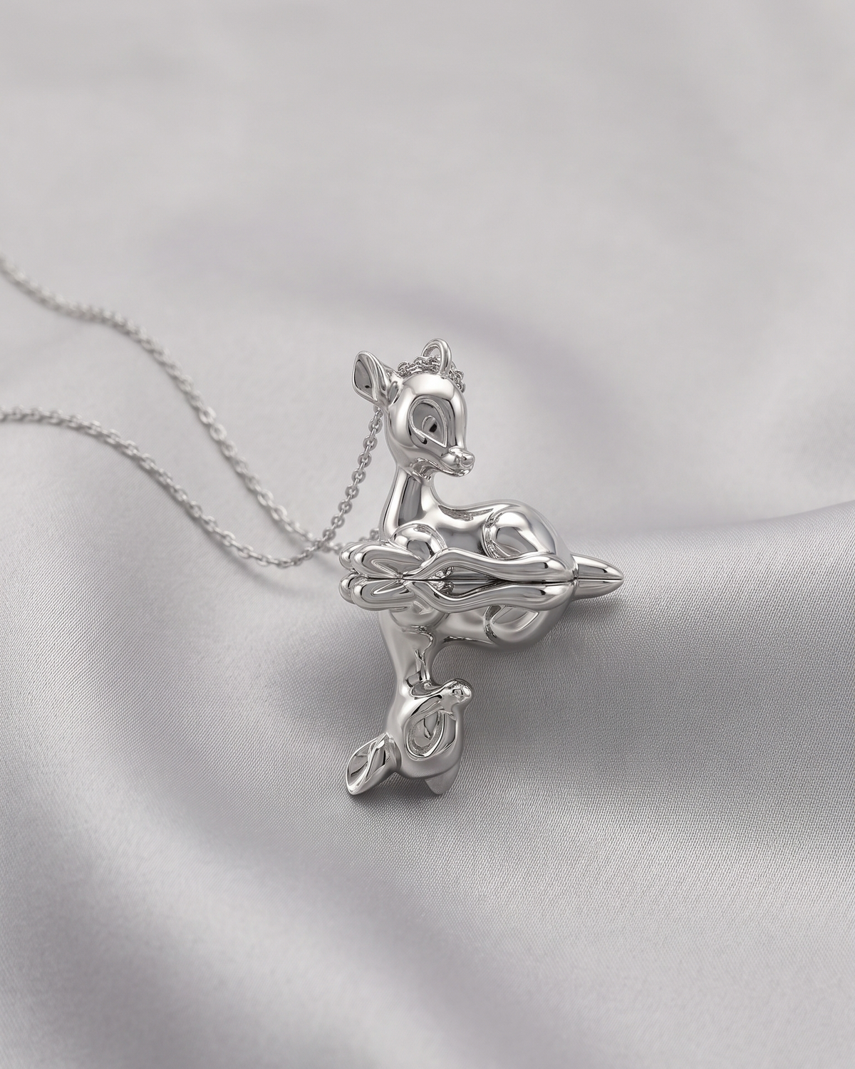 Reflections of Youth Necklace - White gold plated