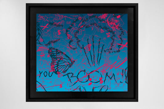 Butterflies Live Forever - Giclée (Blue/Magenta)