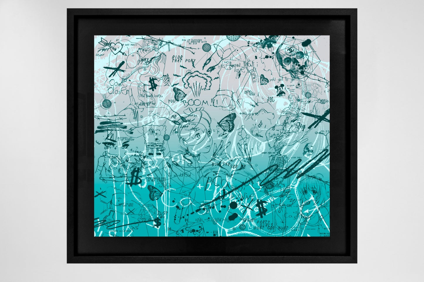 Butterflies Live Forever - Giclée (Azure/Green) Artist Proof (AP) Diamond Dust