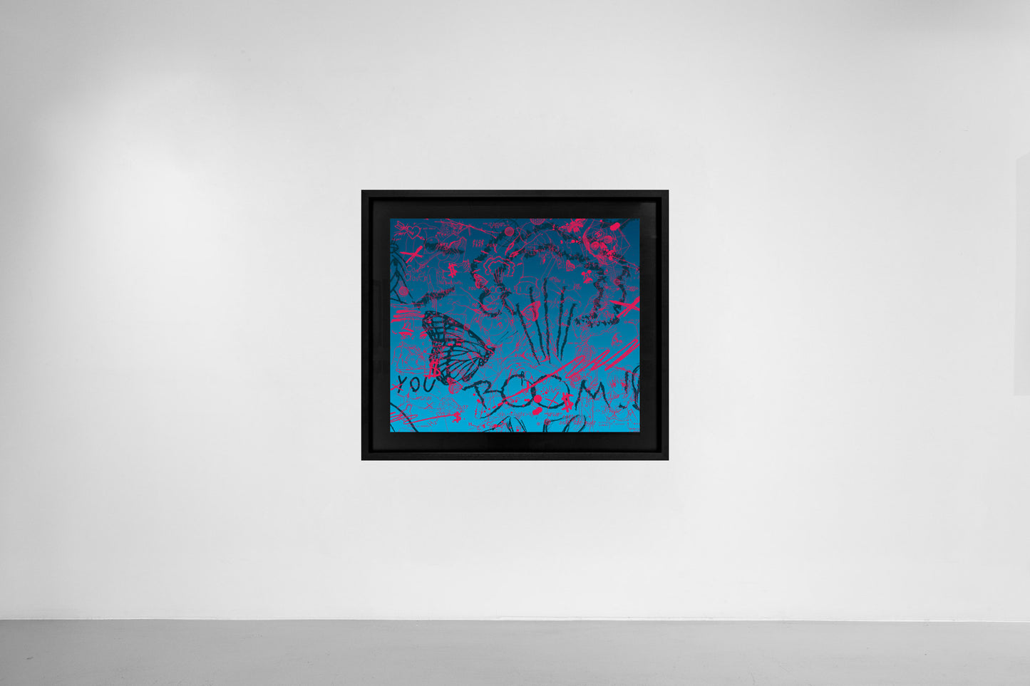 Butterflies Live Forever - Giclée (Blue/Magenta)