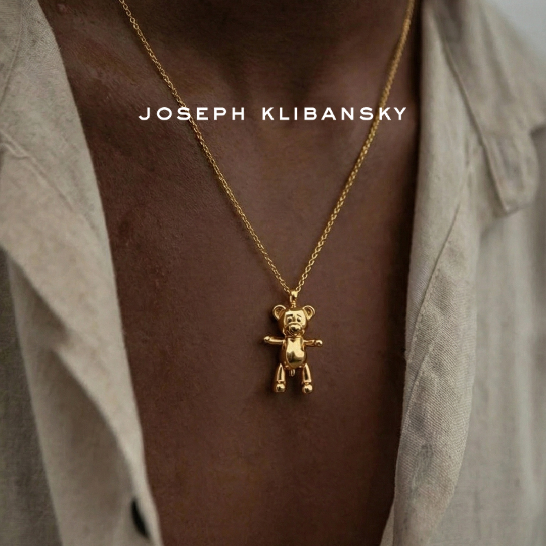 Bare Hug Necklace - Yellow Gold , large (40 mm)