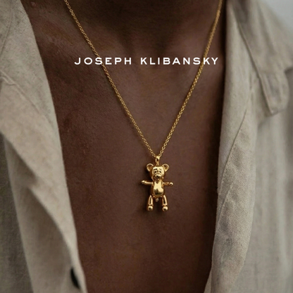 Bare Hug Necklace - Yellow Gold , large (40 mm)